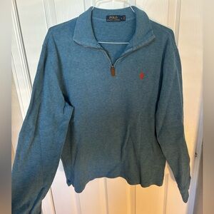 Polo Ralph Lauren Quarter Zip in Aqua Blue